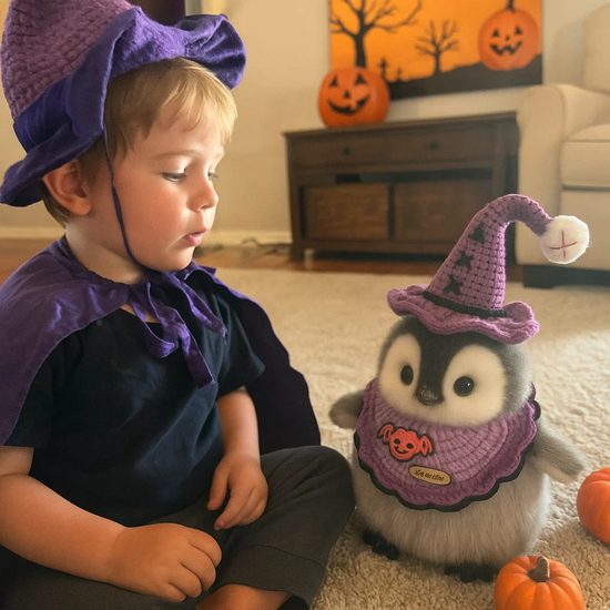🟣🎃Magical Halloween Penguin Pals🐧: The Limited Edition Handmade Collection